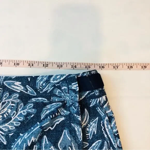 Rip Skirt Blue Rustica Denim Print Adjustable Wrap Waist Lightweight Comfort - Picture 11 of 16
